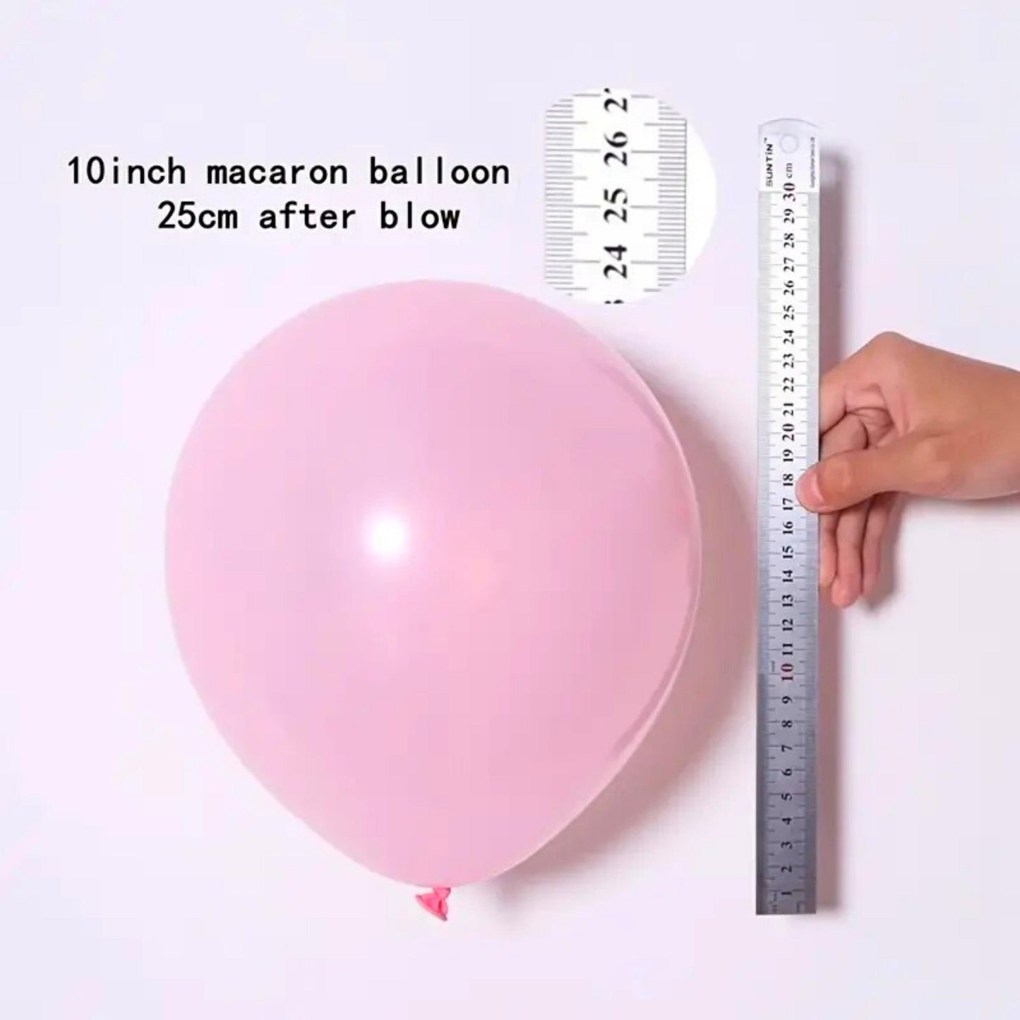 Sweet Candy anIce Cream Rainbow Macaron Balloon Kit with Rose Gold Happy Birthday Balloon - 128 Piece Party Bundle