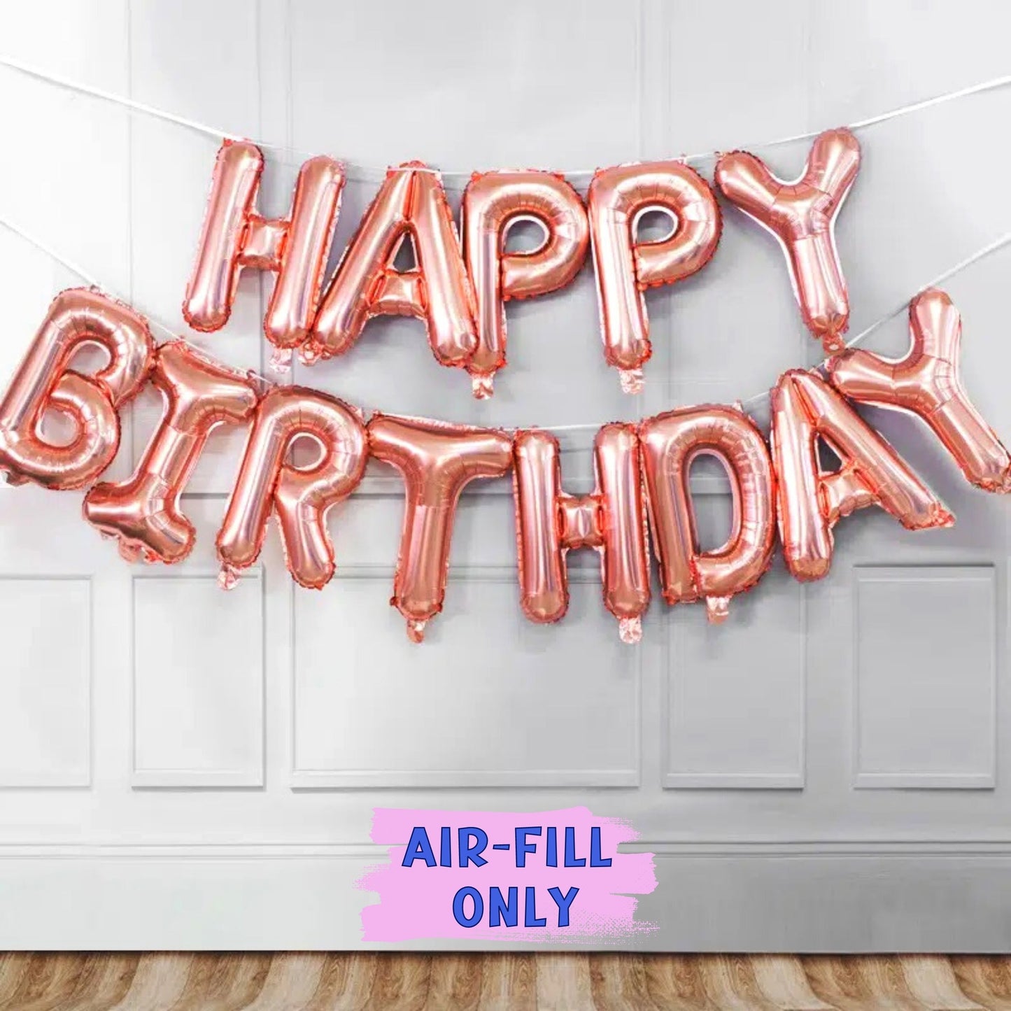 Happy Birthday Foil Balloon Letter Set - 13 pcs - Birthday Party Wall Banner Decorations 16''
