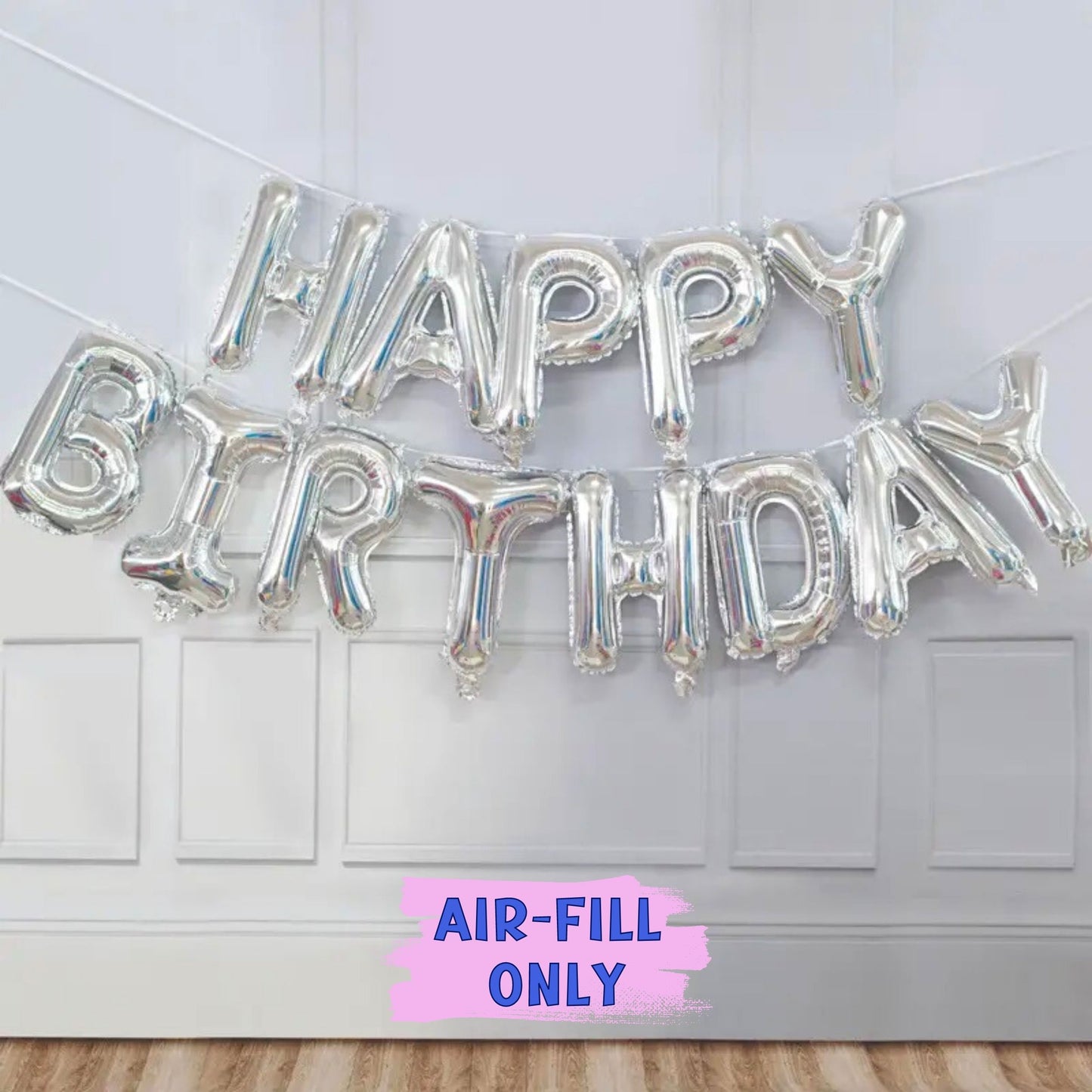 Happy Birthday Foil Balloon Letter Set - 13 pcs - Birthday Party Wall Banner Decorations 16''