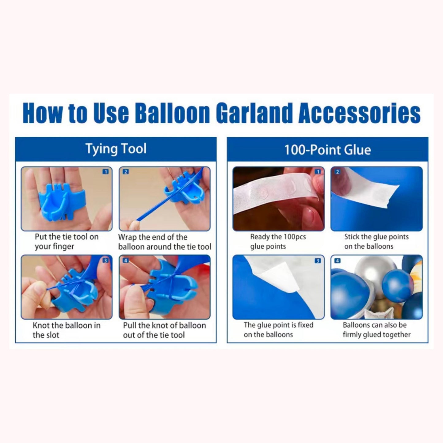 Space Astronaut Party Decoration Balloon Garland Set - UFO, Rocket, Astronaut, Navy Blue Silver Foil Latex Balloons - Helium Supported - 108 Pcs Bundle