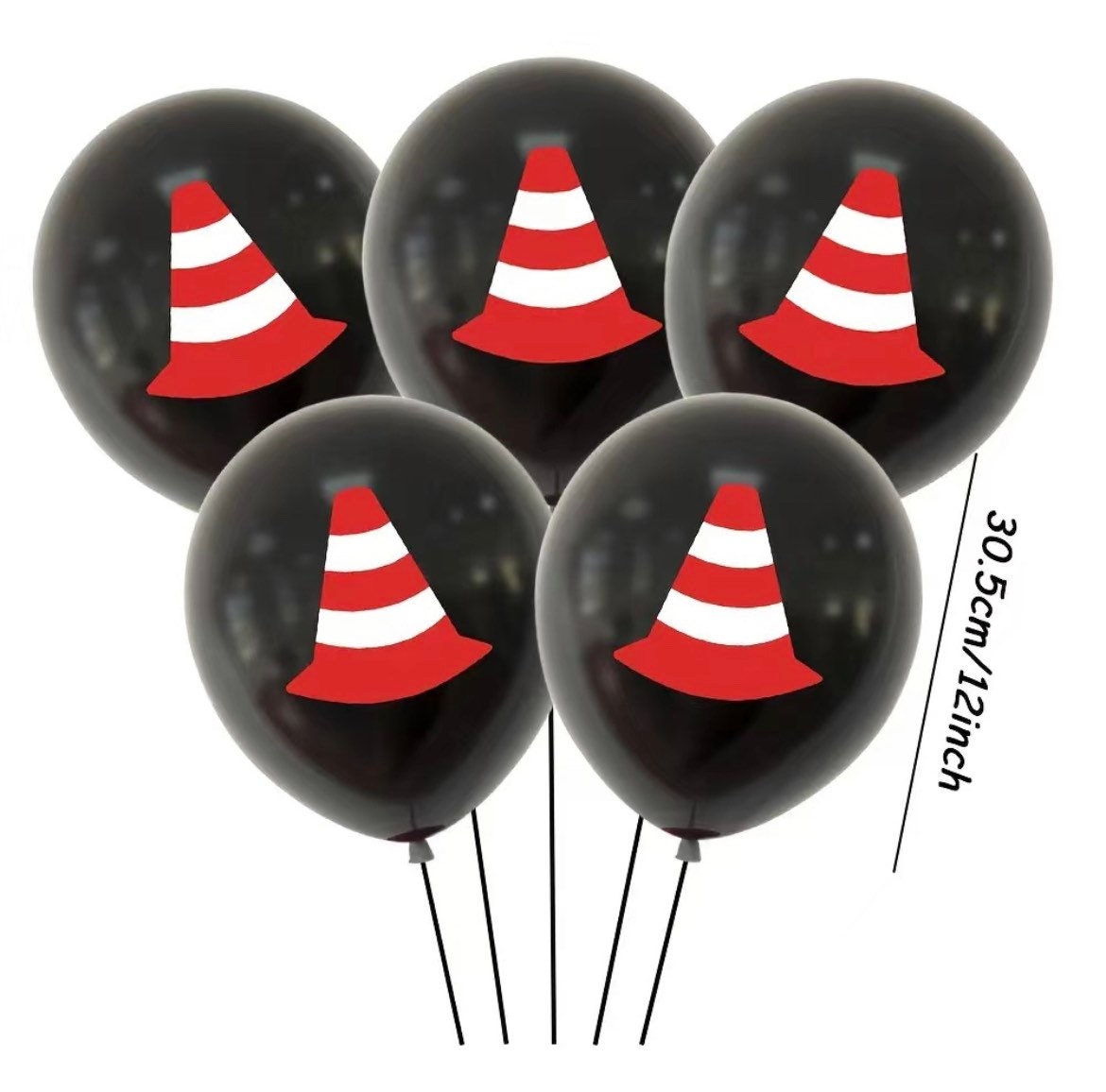 Construction Birthday Theme Vehicle Balloons Garland Kit - 100+ Orange, Yellow, Black Balloons - Construction, Traffic Zone, Dump Truck Theme