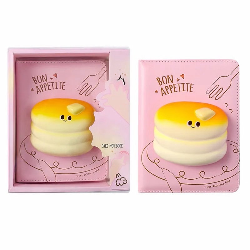 3D Squishy Food Snack Notebook | 6''x8'' 200 pages | Cute Cartoon Notebook | Kid School Notebook | Birthday Gift | Animal Journal
