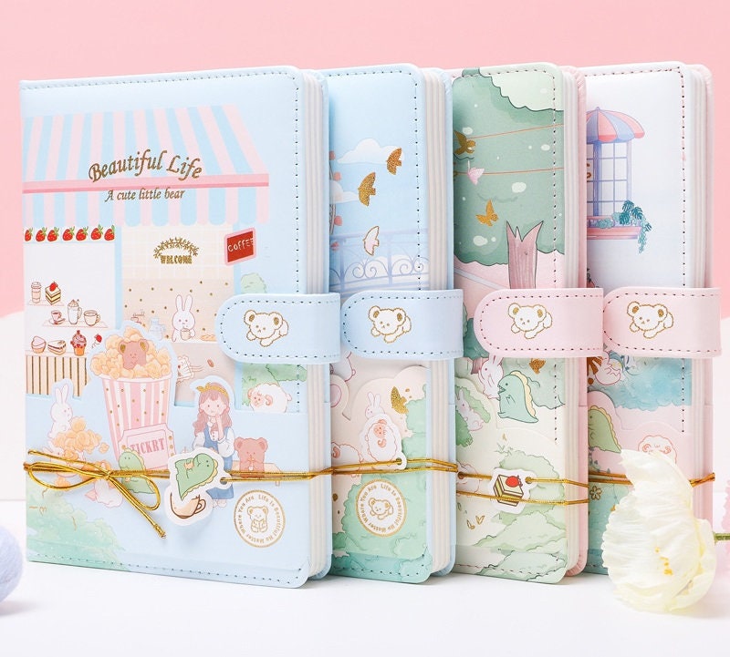 Cute Ecofriendly Diary Notebook | 5''x7" 224 Pages | Beautiful Life Series | Kid School Office Notebook | Anime Lover Birthday Gift