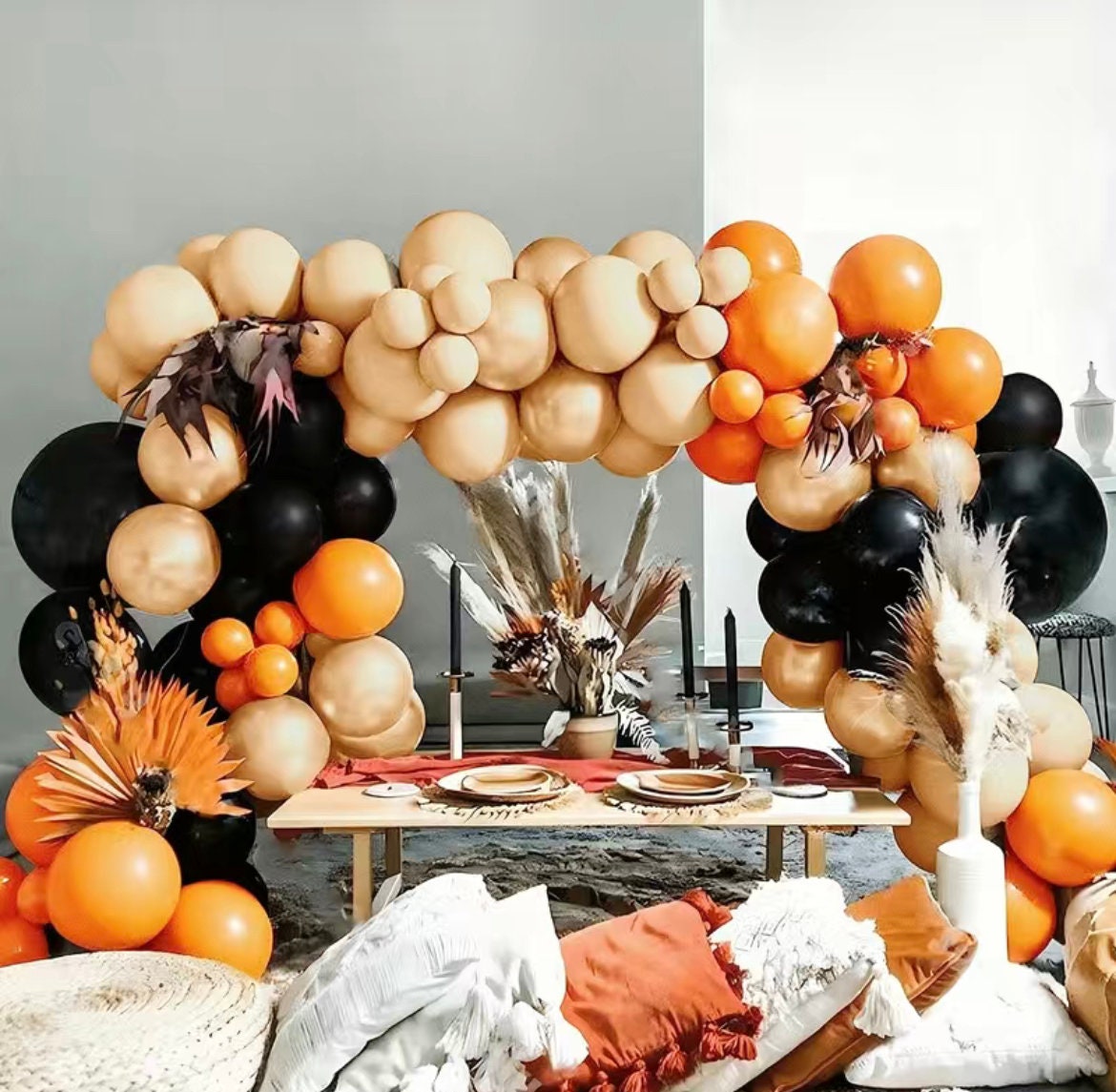 Hallloween DIY Balloon Garland Kit Vol.1 - Purple, Red, Green, Black, Silver, Orange Balloon Garland Kits