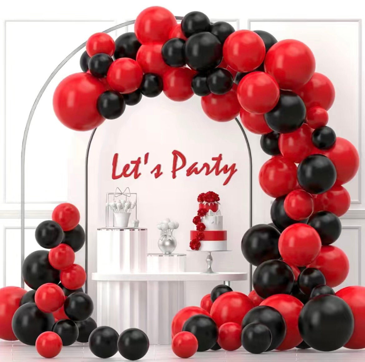 Hallloween DIY Balloon Garland Kit Vol.1 - Purple, Red, Green, Black, Silver, Orange Balloon Garland Kits
