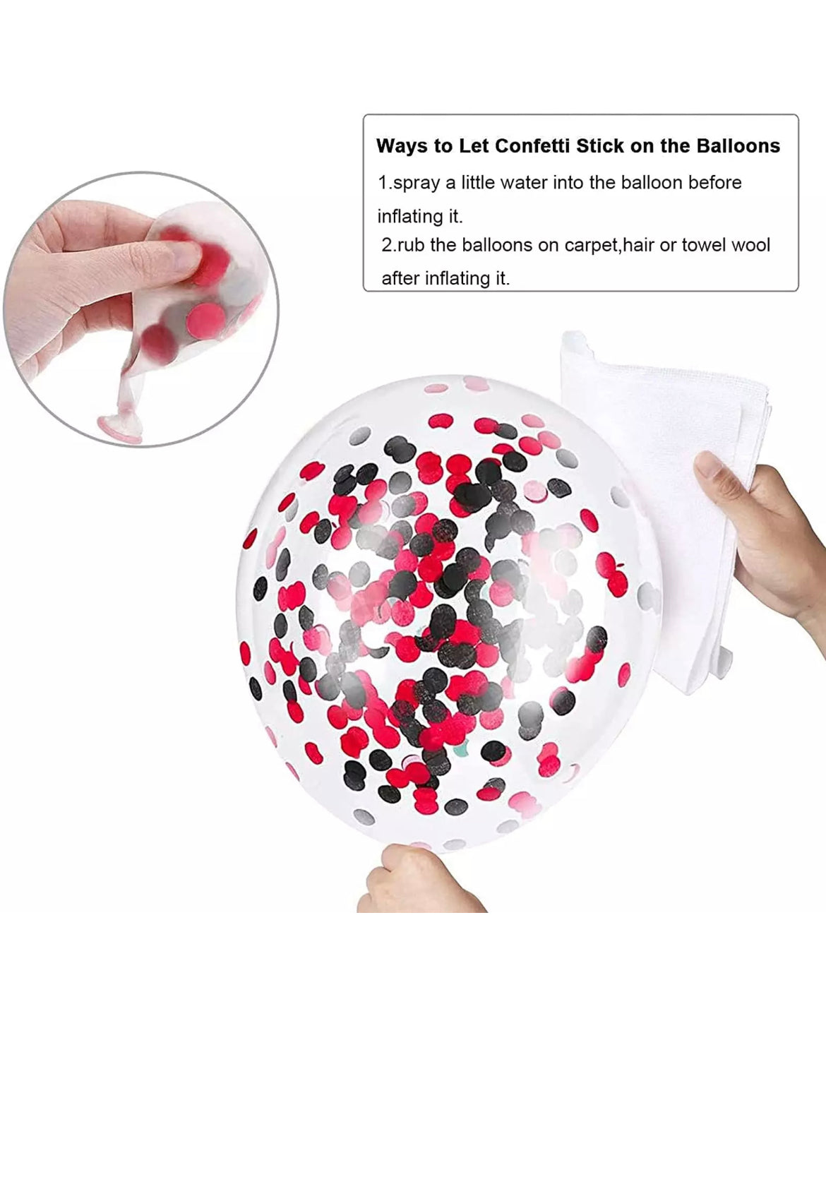 Pink Gold Balloon Garland Kit – 83 pcs – Rose Gold Confetti Latex Balloons – Helium Supported