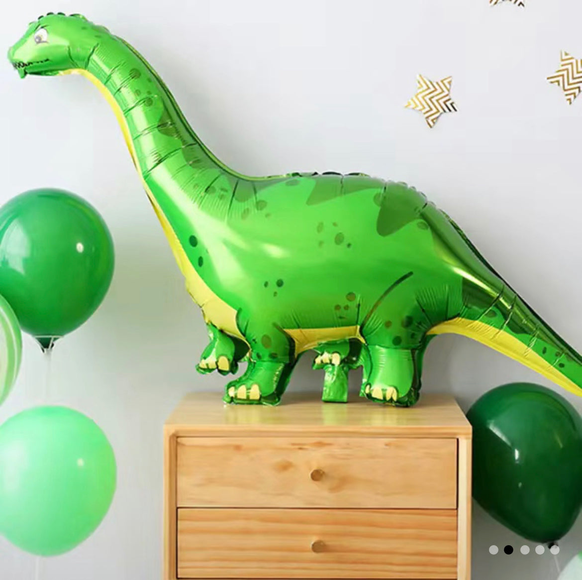 Jumbo Dinosaur Balloon 50" – Prehistoric Party Fun for Kids' Birthdays & Jurassic Celebrations – Air Fill Only – No Helium Supported