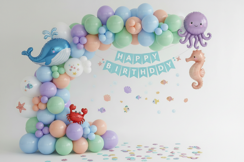 Ocean party decorations
