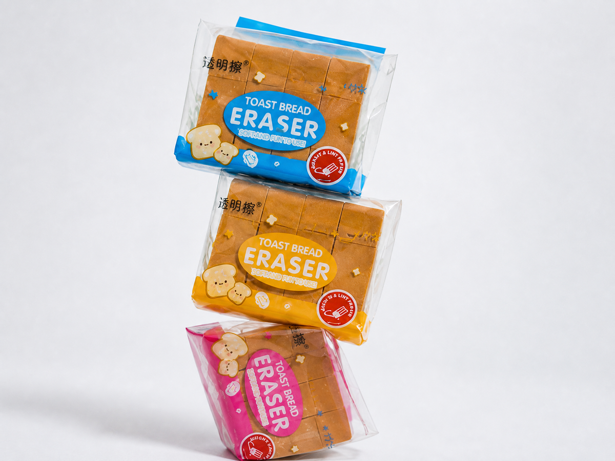 Kawaii Food Bread Erasers Back To School | Cute Erasers