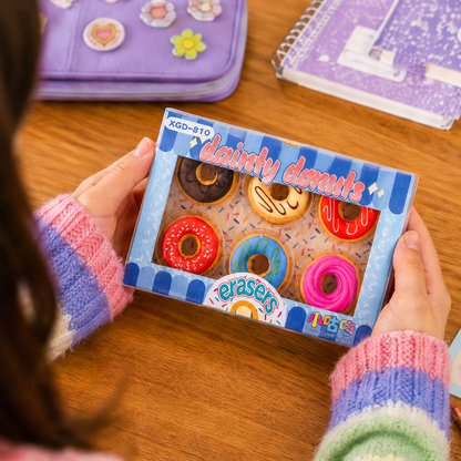 Kawaii Donut Erasers Graduation | Cute School Erasers