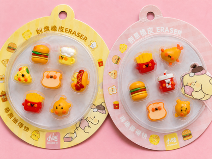 Kawaii Food Erasers | Cute School Erasers