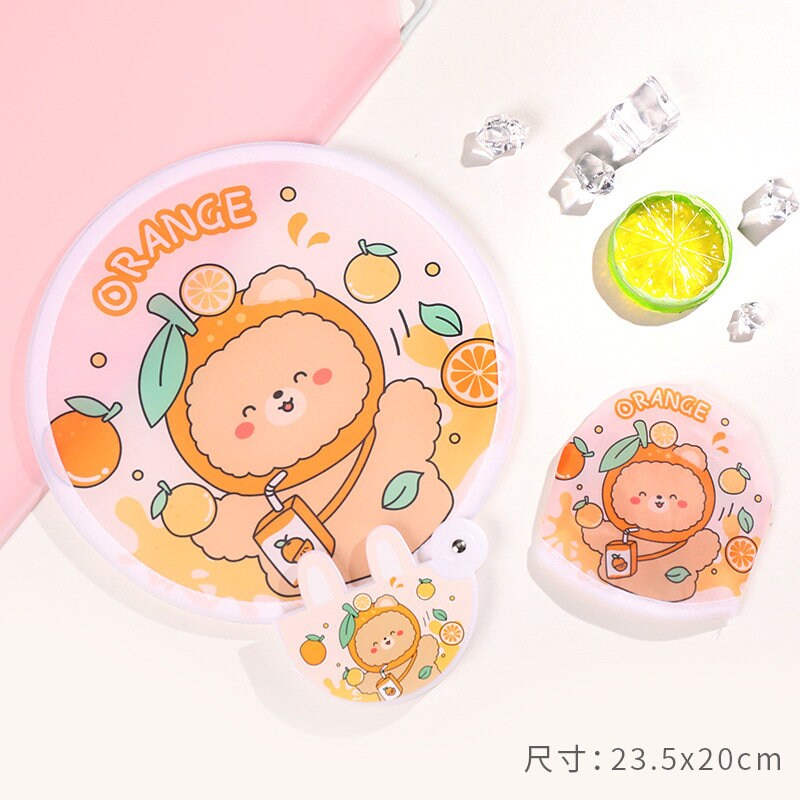 Kawaii Portable Folding Hand Fan | Best sellers Bunny, Bear, Kitty, Animal Folder Hand Fans | Gift for her, kids | Birthday Stationery Gift