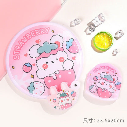 Kawaii Portable Folding Hand Fan | Best sellers Bunny, Bear, Kitty, Animal Folder Hand Fans | Gift for her, kids | Birthday Stationery Gift