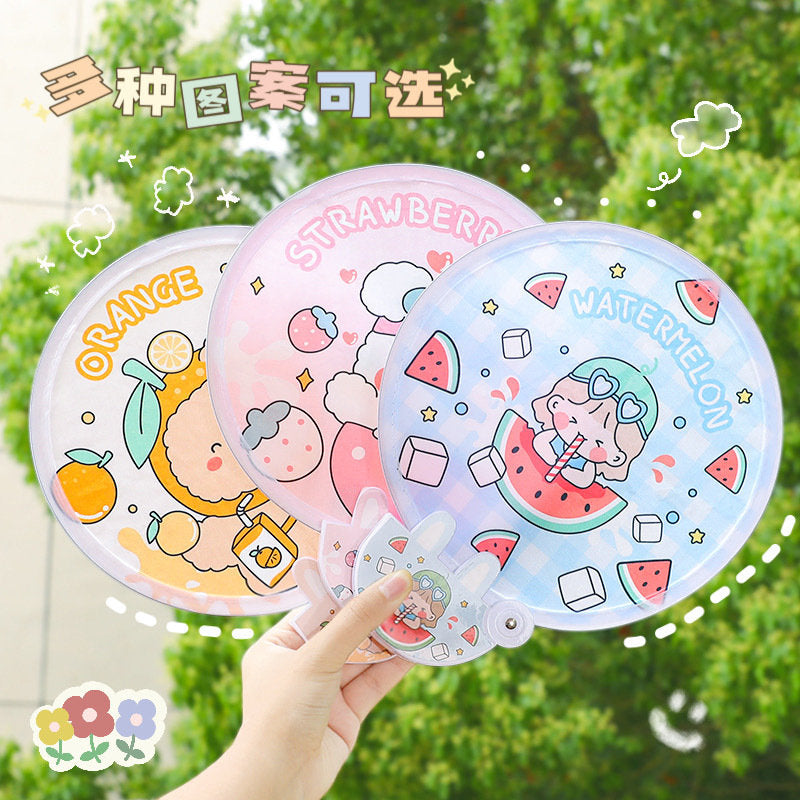 Kawaii Portable Folding Hand Fan | Best sellers Bunny, Bear, Kitty, Animal Folder Hand Fans | Gift for her, kids | Birthday Stationery Gift