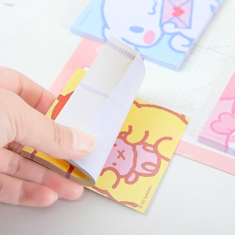 Sanrio Memo Notes | Kuromi, My Melody, Hello Kitty, Pompompurin, Pochacco, Cinnamoroll Memo Pads | Stationery Gift Idea