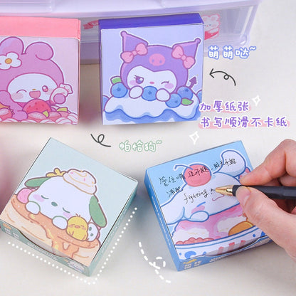 Sanrio Memo Notes | Kuromi, My Melody, Hello Kitty, Pompompurin, Pochacco, Cinnamoroll Memo Pads | Stationery Gift Idea