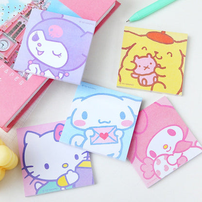 Sanrio Memo Notes | Kuromi, My Melody, Hello Kitty, Pompompurin, Pochacco, Cinnamoroll Memo Pads | Stationery Gift Idea