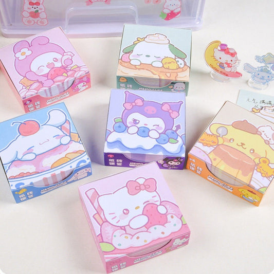 Sanrio Memo Notes | Kuromi, My Melody, Hello Kitty, Pompompurin, Pochacco, Cinnamoroll Memo Pads | Stationery Gift Idea