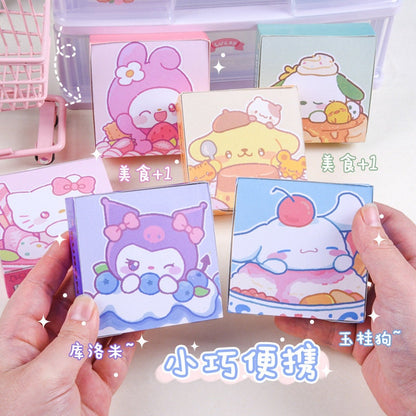 Sanrio Memo Notes | Kuromi, My Melody, Hello Kitty, Pompompurin, Pochacco, Cinnamoroll Memo Pads | Stationery Gift Idea