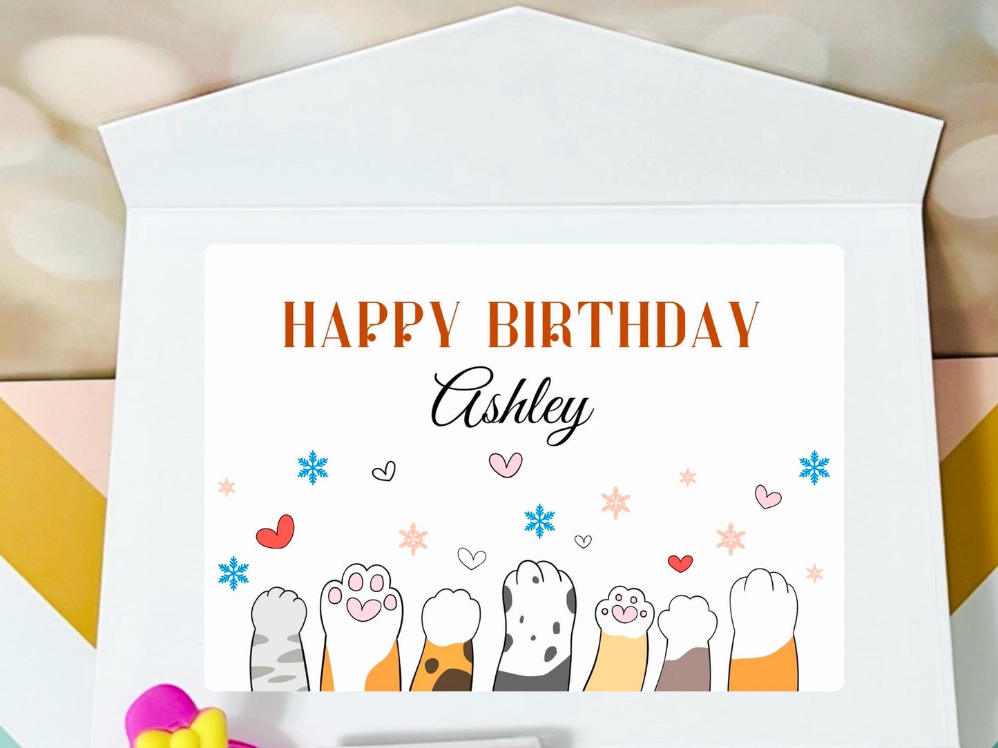 Personalized Name Stationery Birthday Gift Box | Hello Kitty Stickers | Foodies Birthday Gift, Thank you Gift for her, classmates, kids