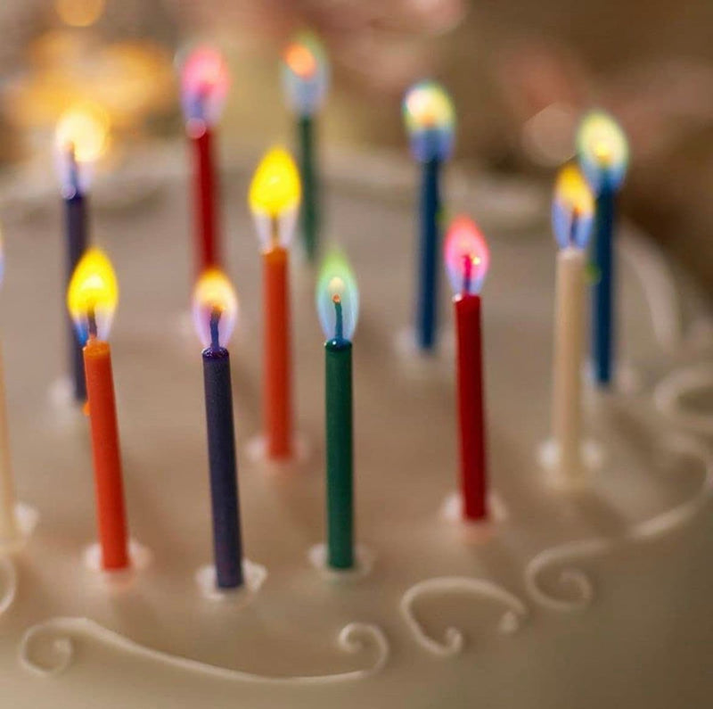 Birthday candles styled for a birthday party