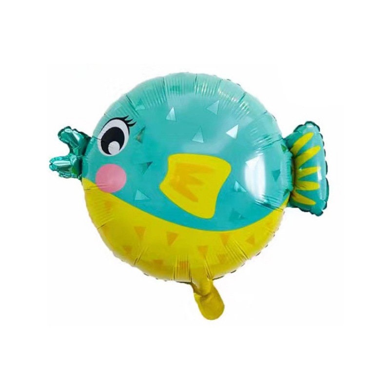 Sea Animals Balloons Set -  4 pcs - JUMBO 24''- Seahorse, Sea star, octopus, see animals balloons - Ocean Themed Birthday Balloons