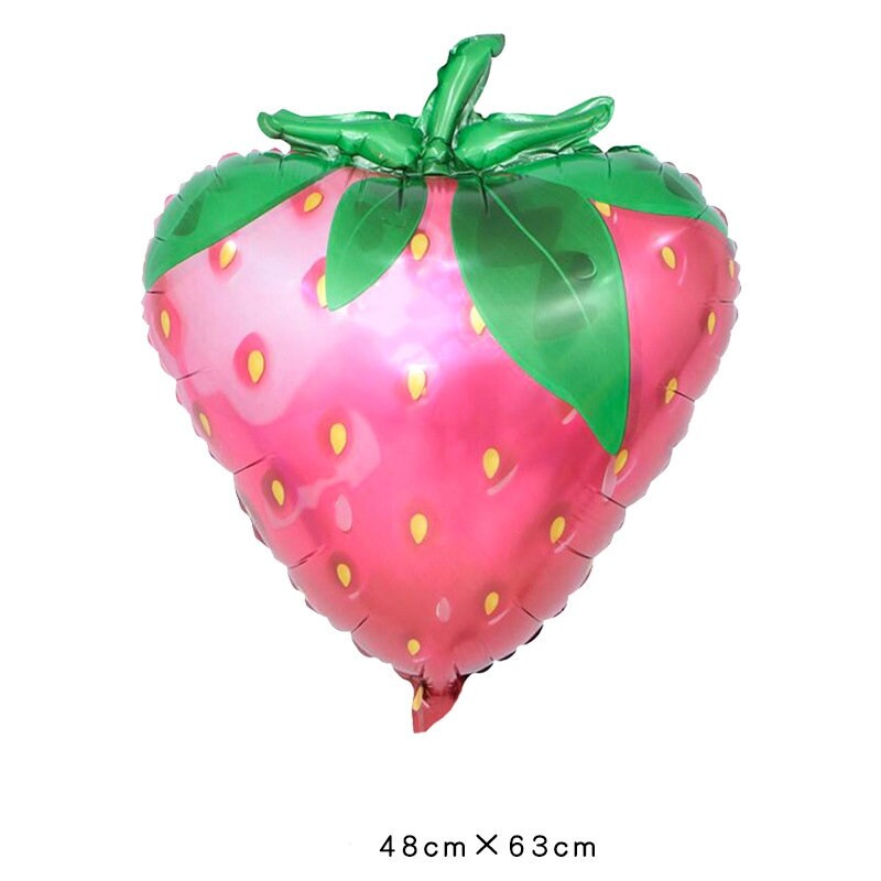 Tropical Fruit Balloons Set - 5 pcs - JUMBO 24''- Tutti Fruity Theme Party - Tropical Fruit Balloons 18''-  Summer Party Deco - Fruit Themed