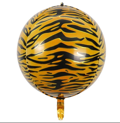 Forest Animal Themed Party Balloon Garland DIY Kit - COMBO - 100+ pcs - Tiger, Giraffe, Lion Balloons - 22" Animal Print Foi Balloons