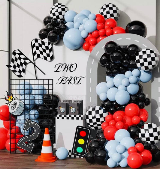 Hot Wheel Car Racing DIY Garland Arch Kit - Custom Length - Racing Party Balloon Garland - Car Birthday Balloon -  Party Balloon Deco