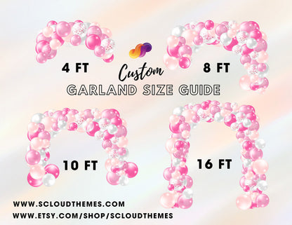 Neutral Plush Balloon Garland Kit - Peach, Neutral, Pink, Ivory, White Balloons Set | Neutral Garland For Wedding, Birthdays, Baby Showers