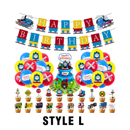 Thomas balloon and tableware set VOL 2 | Kid Birthday Balloon | I choose you | Cartoon Party Balloon | Mouse Hero Train Balloon