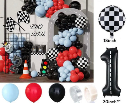 Hot Wheel Car Racing DIY Garland Arch Kit - Custom Length - Racing Party Balloon Garland - Car Birthday Balloon -  Party Balloon Deco