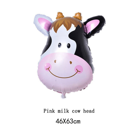 Cow Balloon - Farm Theme, Cow boy, Cow Girl Theme - Animal Themed Birthday Decoration - First Birthday - Old McDonald Birthday