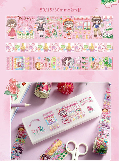 Kawaii Washi Tape 3 Rolls/ Set, Decorative Washi Tape, Scrapbooking Planner Washi Tape, Cute Washi Tape, Bullet Journal Tape Variety Pack