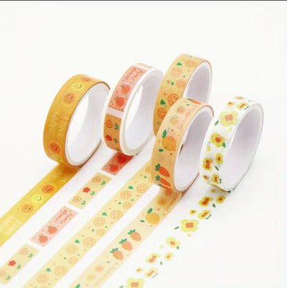 5/10/20/30 Cute Pattern washi tape grab bag | Random Unrepeated Decoration Washi Tape | Bullet Journal | Cat Food Floral Animal Tape