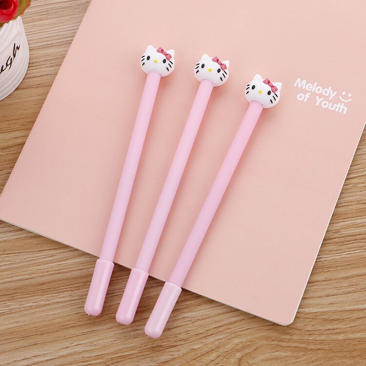 Hello Kitty Pens | Black Ink Ball Pen Sets | Cute Pen Stationery Set for kids and Hello Kitty lovers | Birthday Gift for her | Kawaii Pens