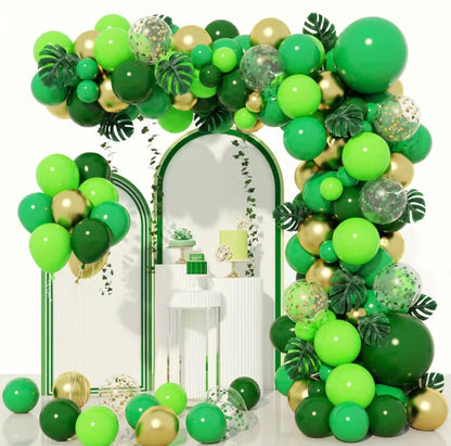 Green Gold Balloon DIY Kit - Green Garland Kit For Wedding, Retirement, Birthdays, Baby Showers Decoration | Forest, summer, graduation