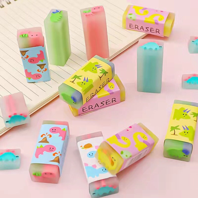 3 pcs Cute Erasers Set  | 3 themes Sport, Dinosaurs, Fruits |