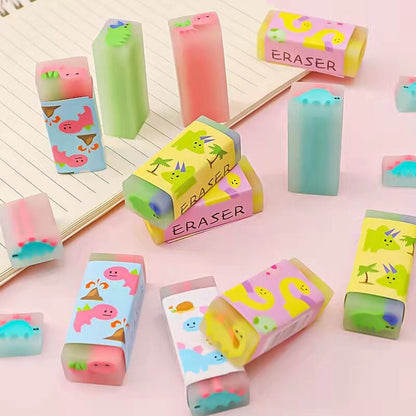 3 pcs Cute Erasers Set  | 3 themes Sport, Dinosaurs, Fruits |