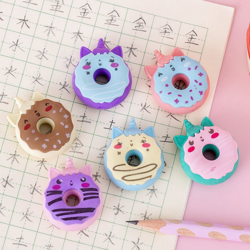 Unicorn Erasers Set - Kids Eraser | Teach Gift | Promotion Gift | Graduation Gift | Food Lovers Gift | Stationery Erasers