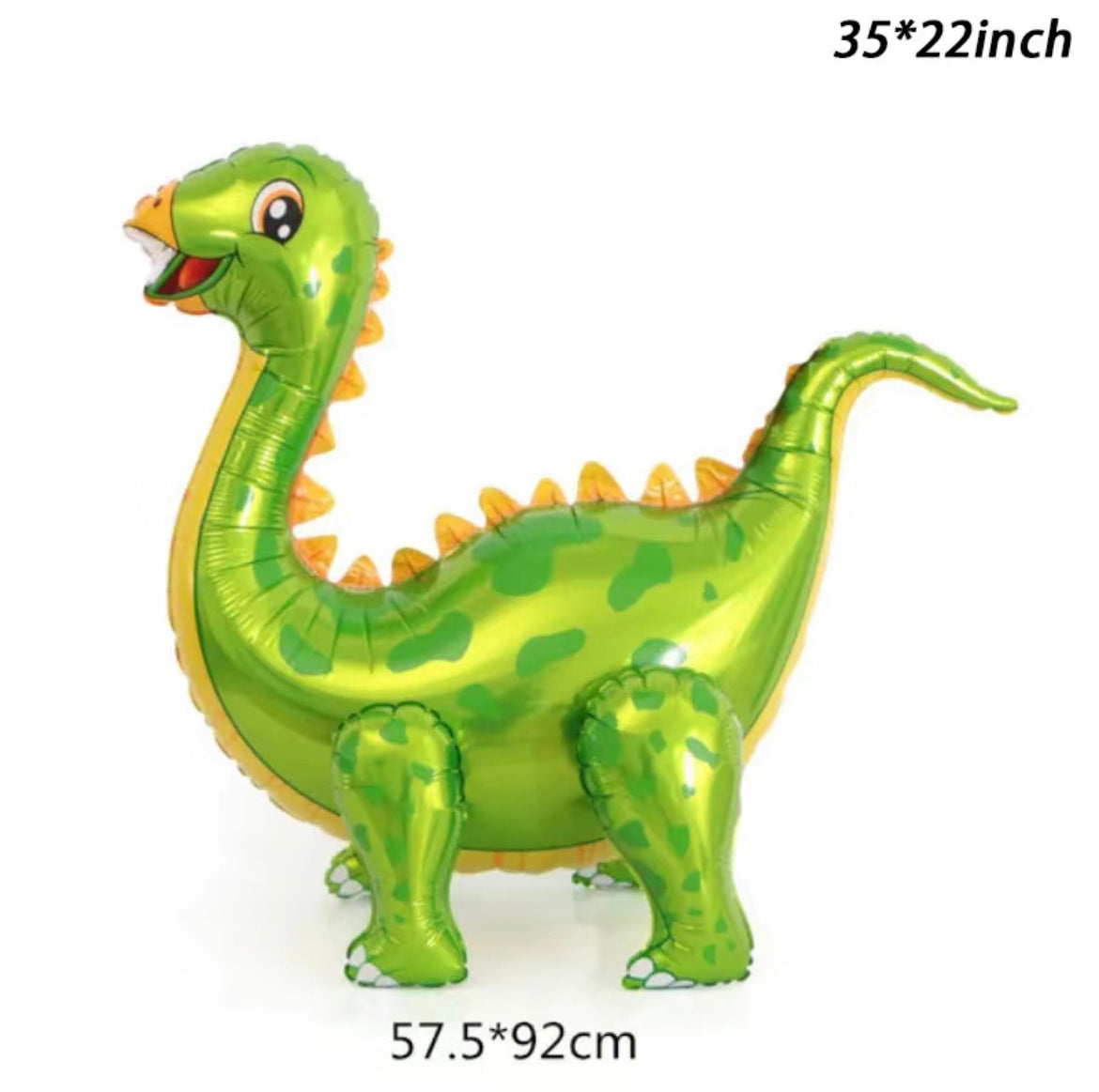 Dinosaur Balloon for Birthday Party Decorations - Giant 3D Self-Standing Dinosaur Balloon 22'' - Available in 3 colors - Cute Self-Standing Dino Aluminum Balloons