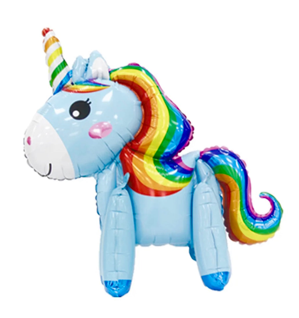 Unicorn Balloons Set - JUMBO SIZE 33"- Self-Stand Balloon - Pack of 3 Balloons, 1 Of Each Style