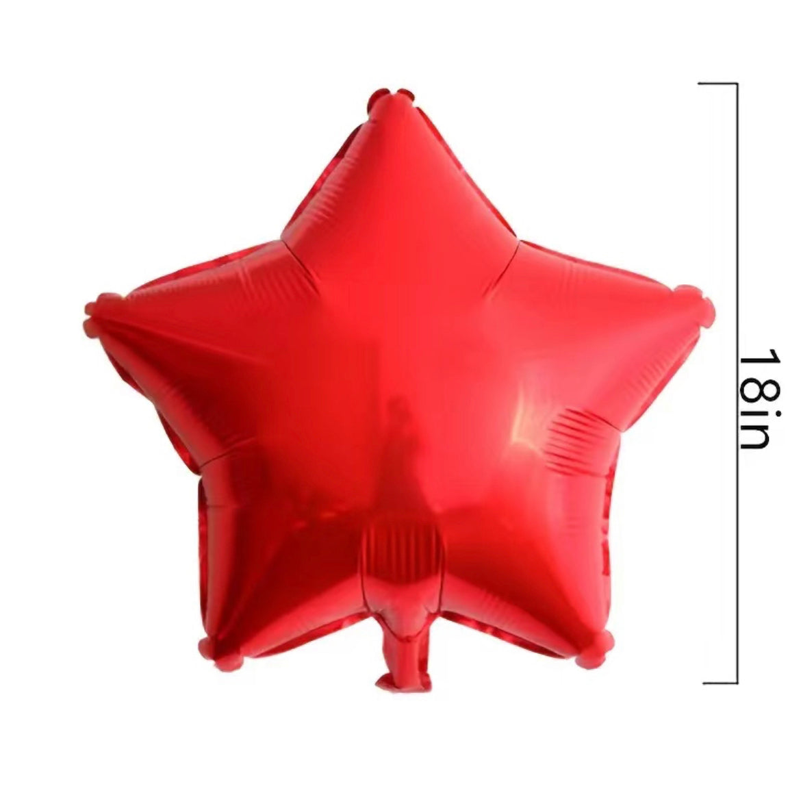 Star Balloons Set- 5 Pieces - 18" Foil Metallic Star Shape Balloons - Helium Supported