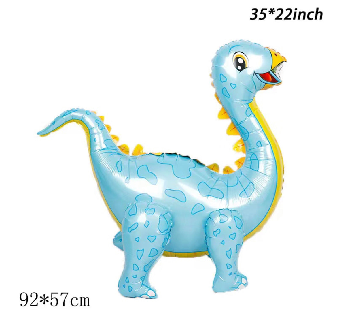 Dinosaur Balloon for Birthday Party Decorations - Giant 3D Self-Standing Dinosaur Balloon 22'' - Available in 3 colors - Cute Self-Standing Dino Aluminum Balloons